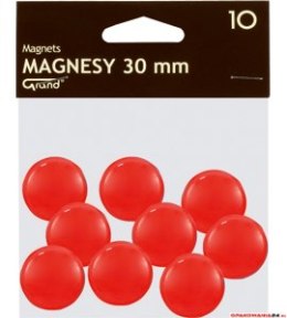 Magnesy 30mm GRAND czerwone (10)^ 130-1