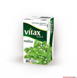 Herbata VITAX MELISA 20t*1,5g zioĹ‚owa be